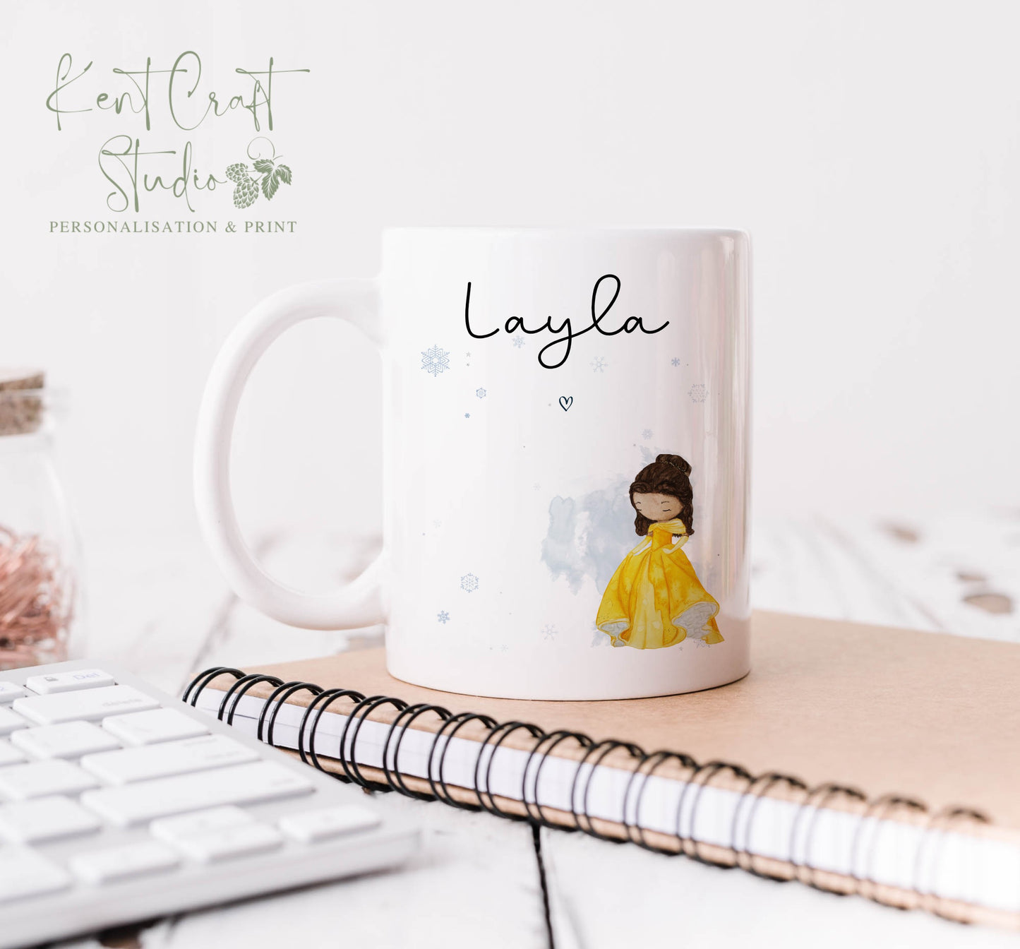 Personalised Fairy Tale Mug - Princess Gift - Beauty and the Beast Inspired