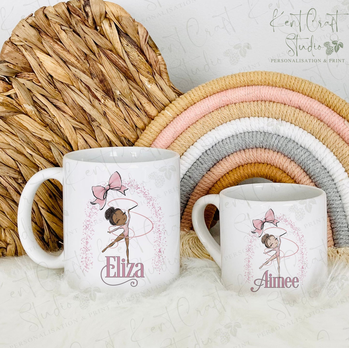 Personalised Gymnastic Polymer Plastic mug - 2 sizes