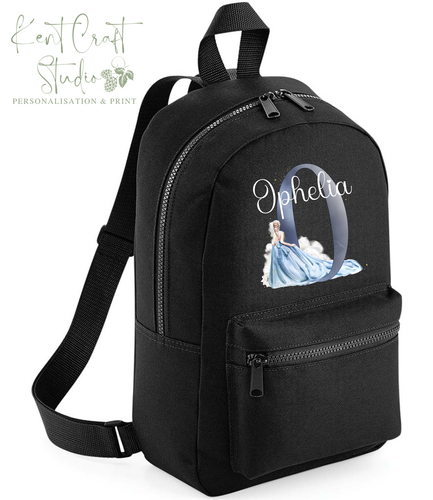 Personalised princess backpack, Kids school bag, Personalised rucksack, Back to school, Children's bags, Princess backpack