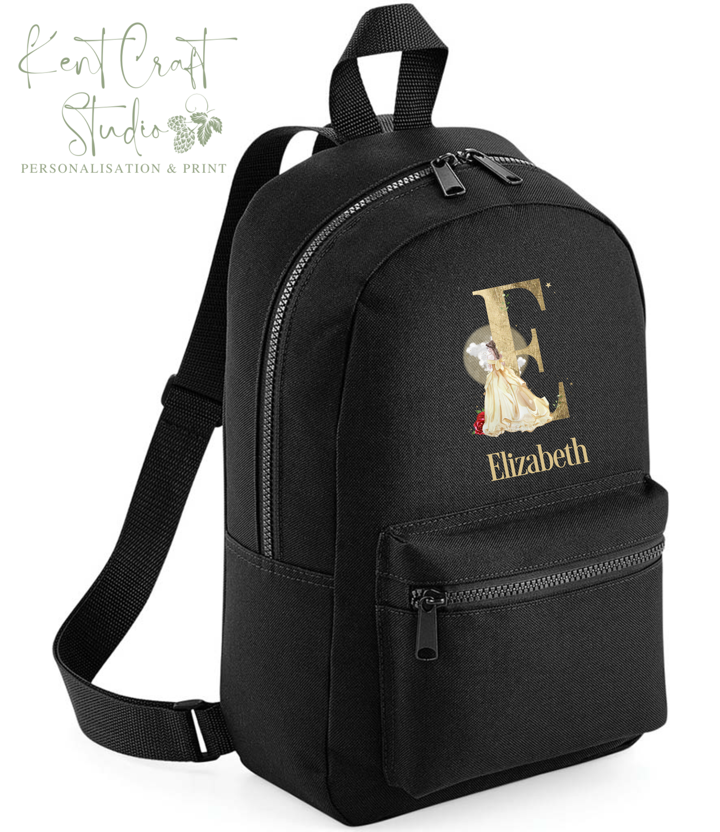 Personalised princess backpack, Kids school bag, Personalised rucksack, Back to school, Children's bags, Princess backpack