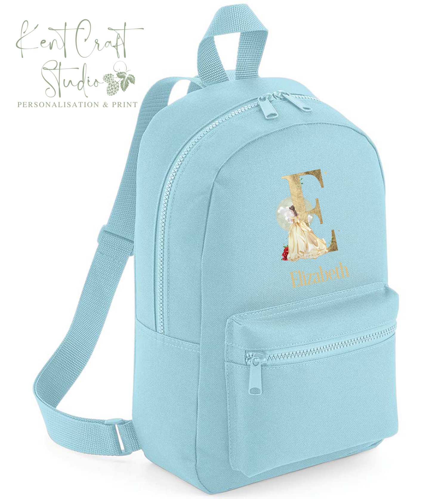 Personalised princess backpack, Kids school bag, Personalised rucksack, Back to school, Children's bags, Princess backpack