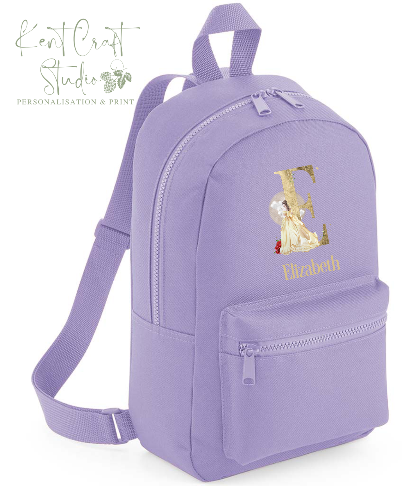 Personalised princess backpack, Kids school bag, Personalised rucksack, Back to school, Children's bags, Princess backpack