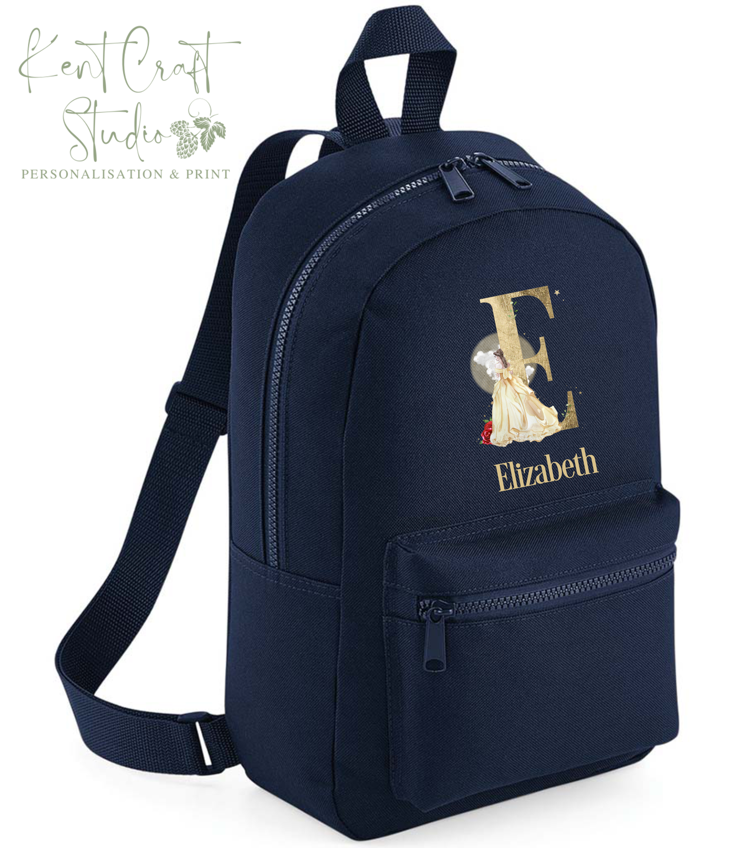 Personalised princess backpack, Kids school bag, Personalised rucksack, Back to school, Children's bags, Princess backpack