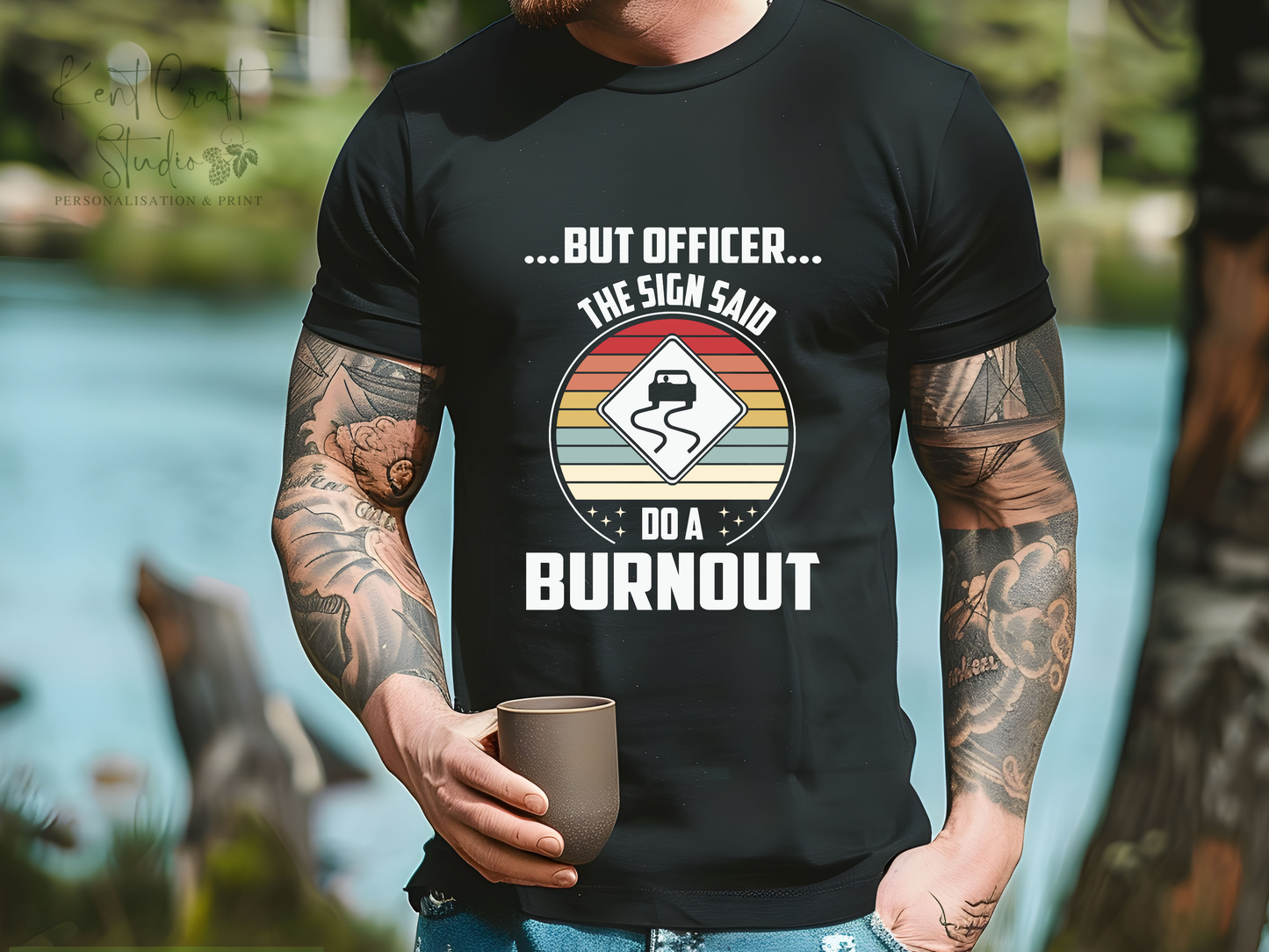 Burnout t-shirt, Car fanatic t-shirt, Gift for him, But officer..