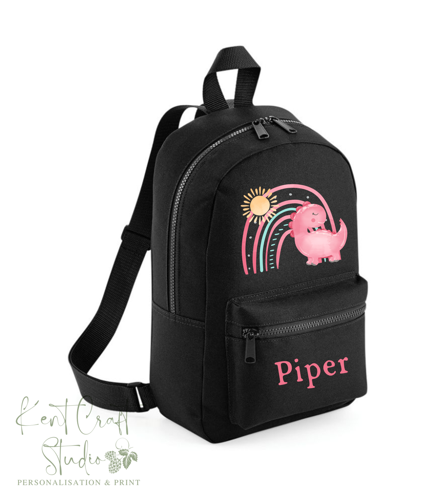 Personalised dinosaur backpack, Kids school bag, Personalised rucksack, Back to school, Children's bags