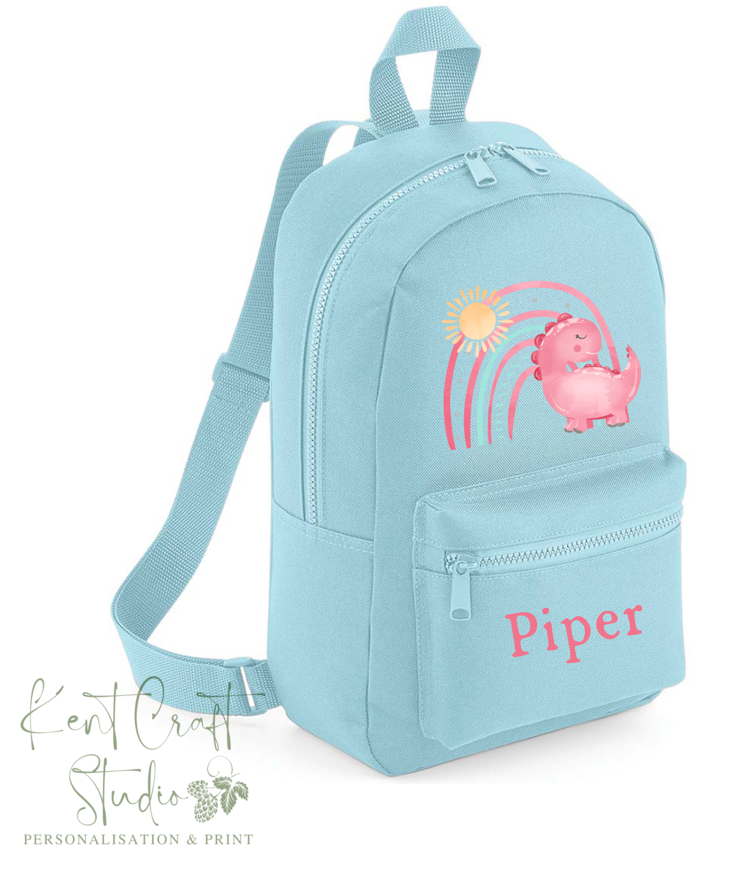 Personalised dinosaur backpack, Kids school bag, Personalised rucksack, Back to school, Children's bags