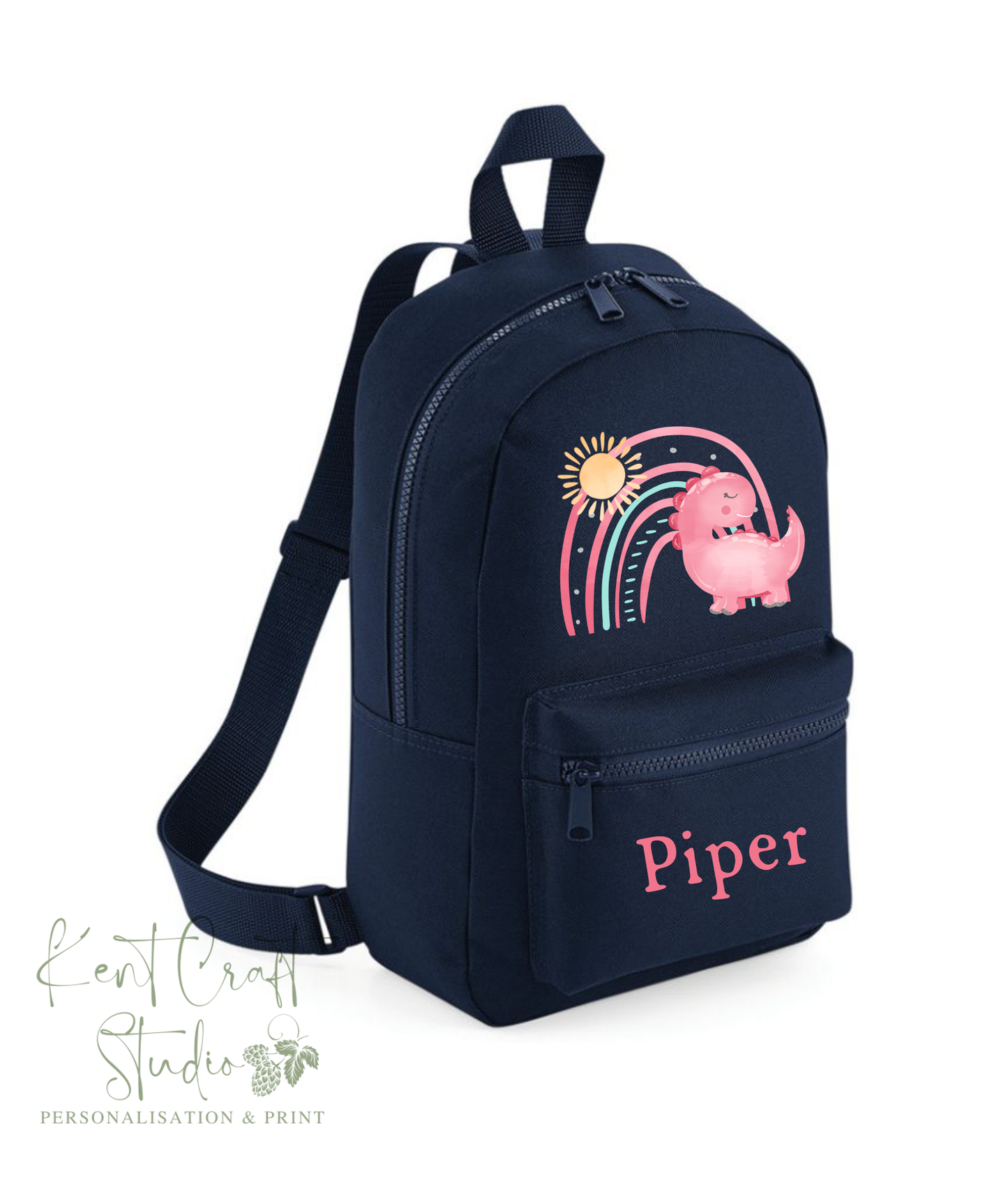 Personalised dinosaur backpack, Kids school bag, Personalised rucksack, Back to school, Children's bags