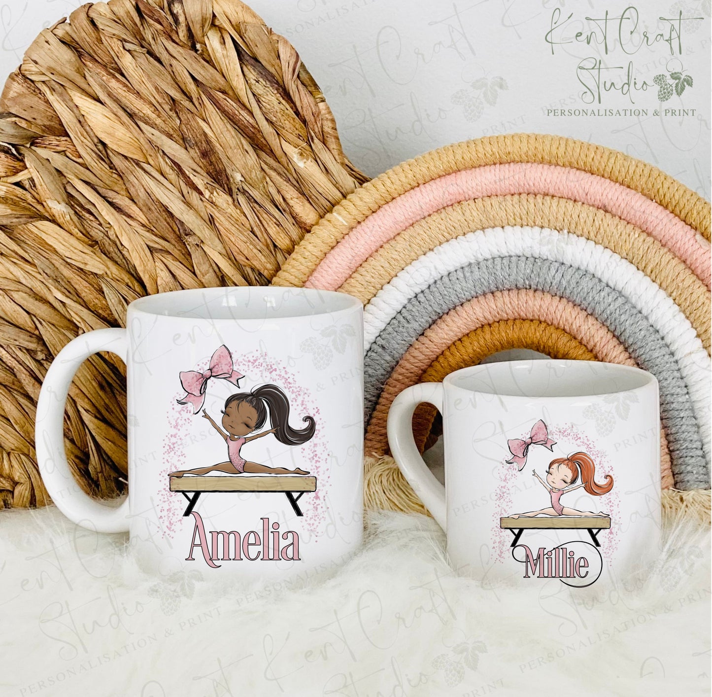 Personalised Gymnastic Polymer Plastic mug - 2 sizes