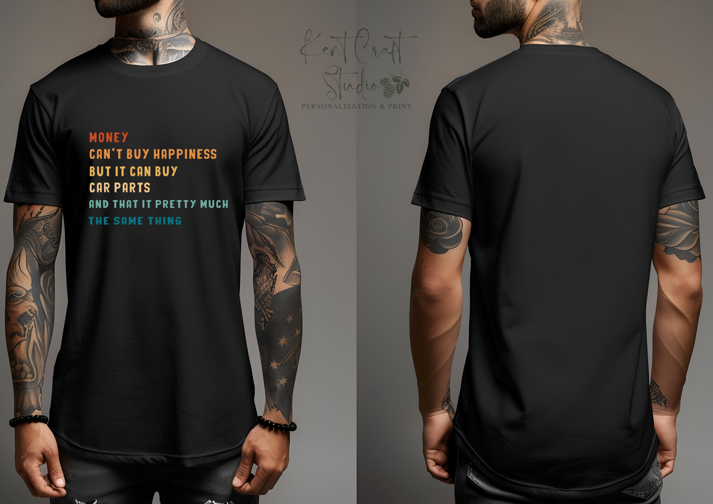 Humour car t-shirt gift, Money can't buy t-shirt, Car fanatic t-shirt, Gift for him