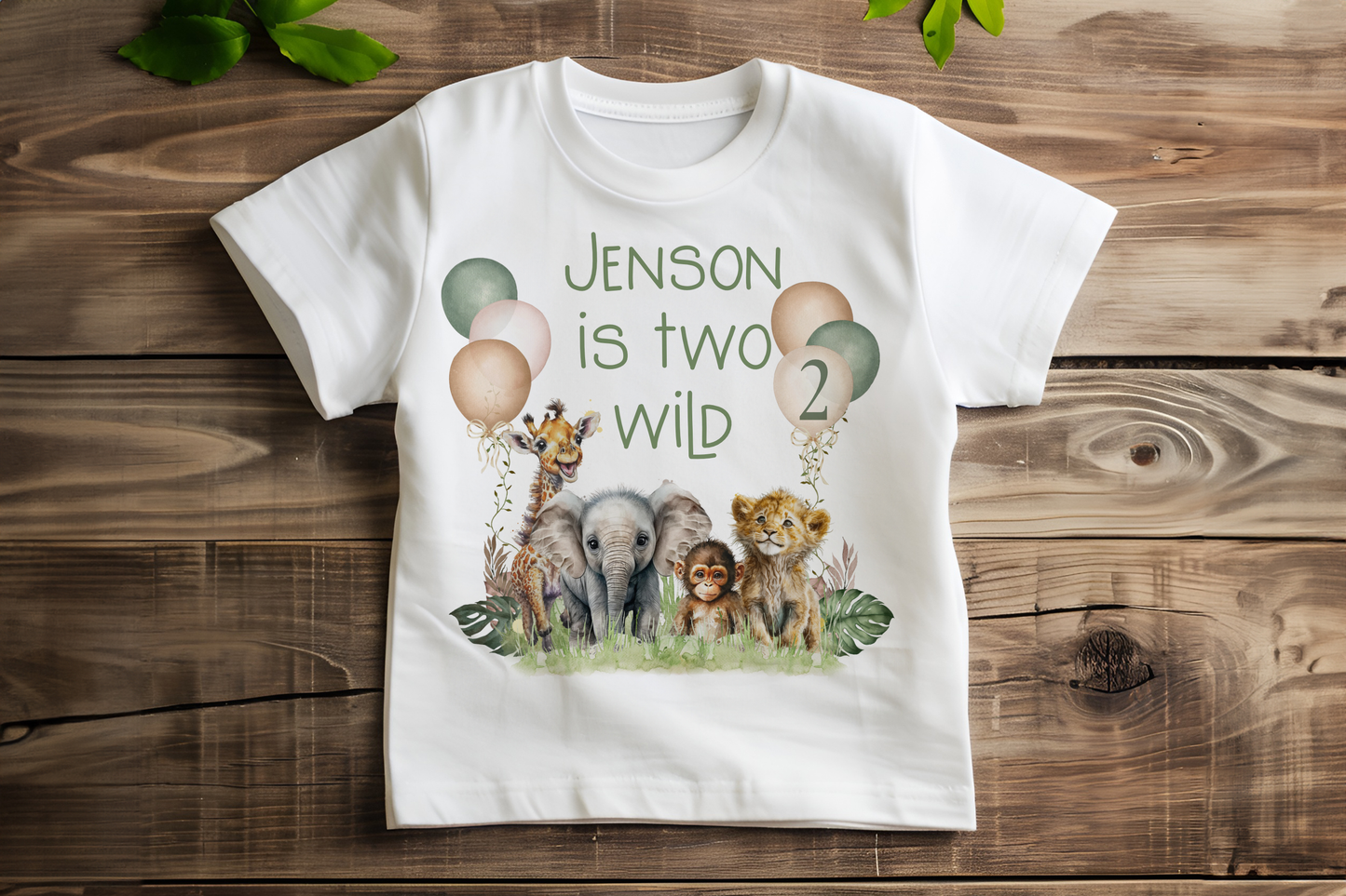 Personalised safari birthday t-shirt, When I Wake Up T-shirt,