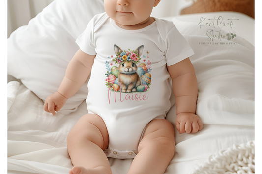 First Easter baby vest, Personalised Easter romper, Baby grow, First Easter gift