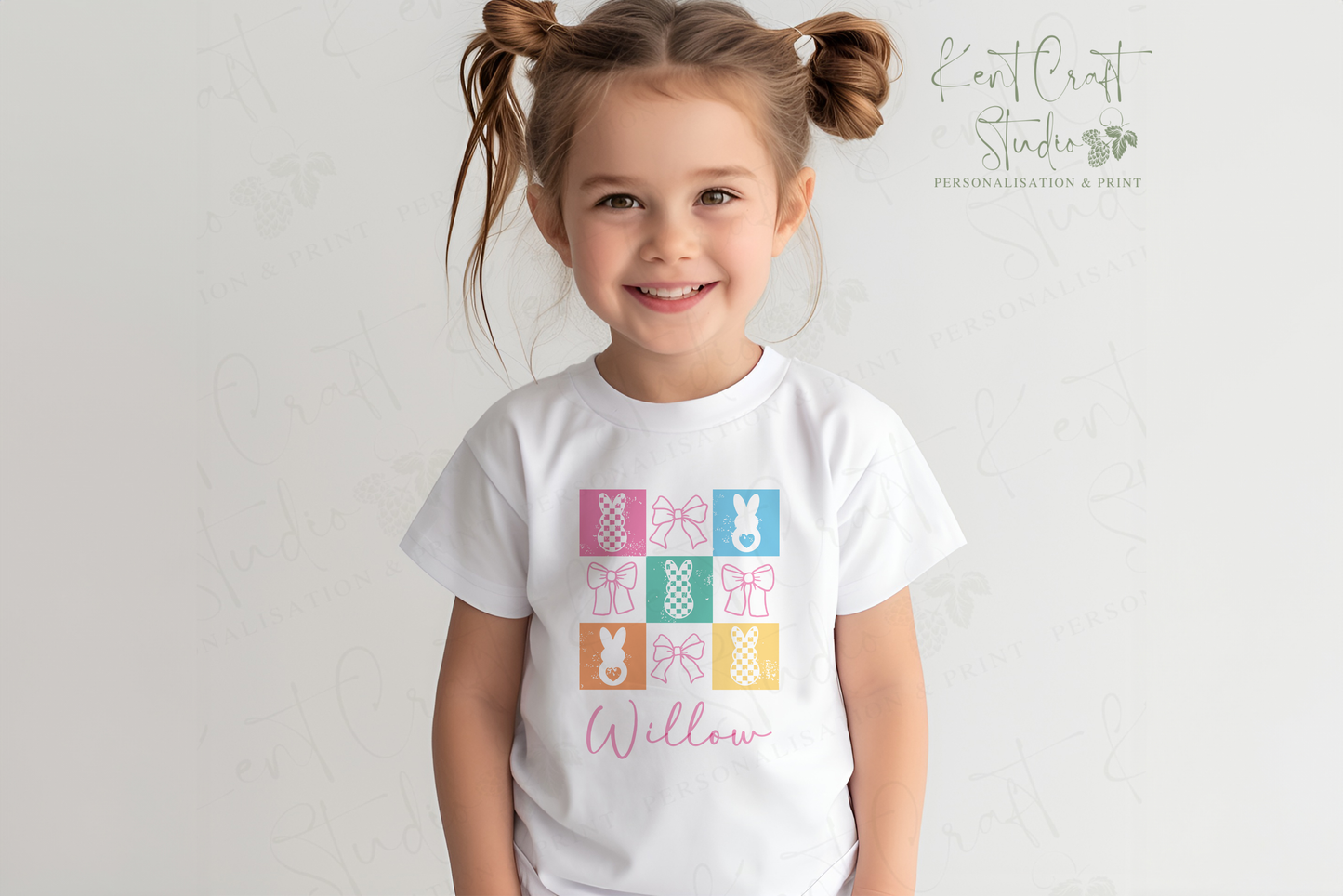 Personalised Easter bunny T-shirt, Easter bunny clothing, Personalised Easter gift