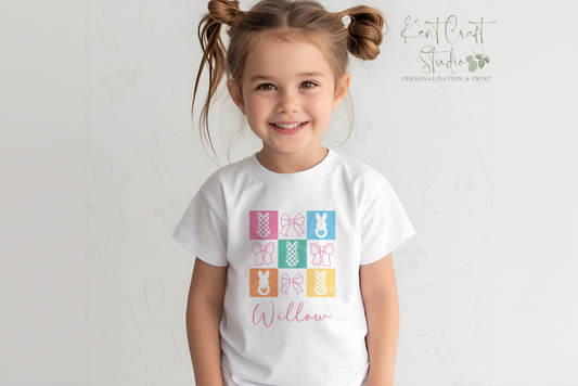 Personalised Easter bunny T-shirt, Easter bunny clothing, Personalised Easter gift