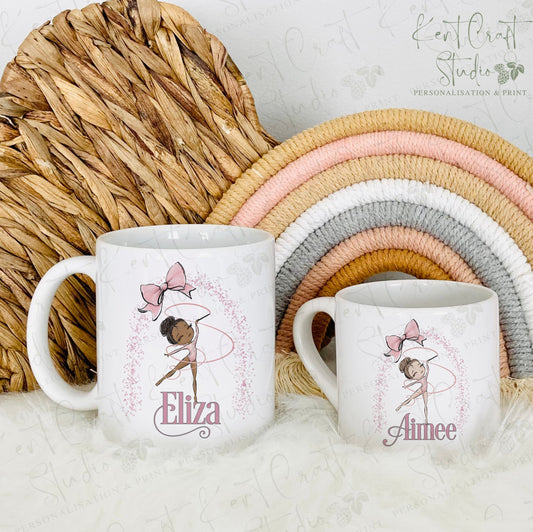 Personalised Gymnastic Polymer Plastic mug - 2 sizes