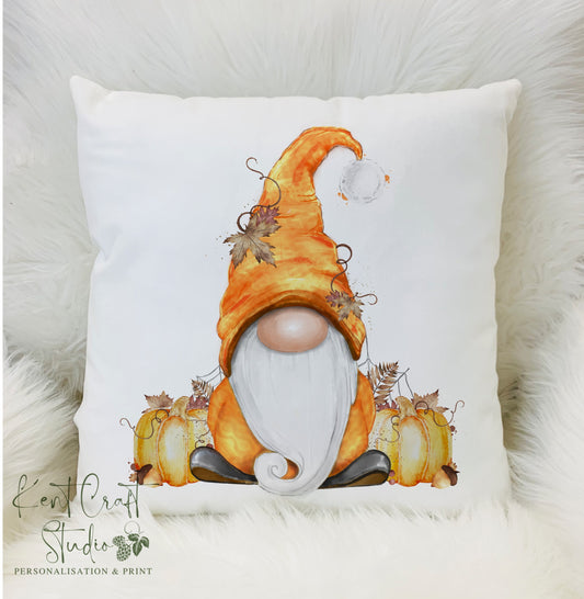 Personalised Autumn Gonk Cushion - Fall Decor - Pumpkin Gnome - Autumnal