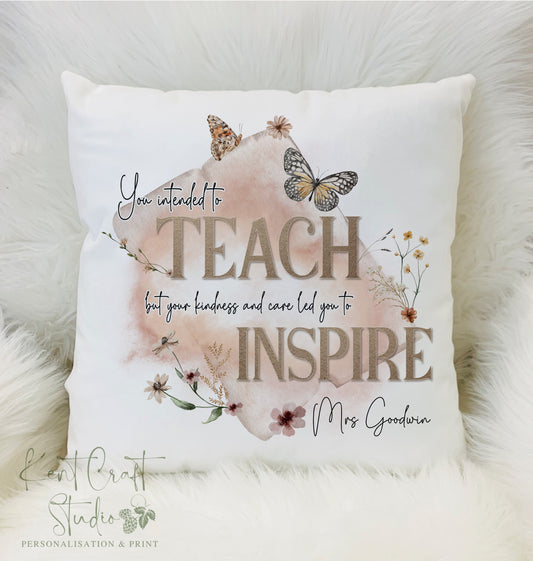 Personalised Teacher Inspiration Cushion Gift -  Teaching Assistant