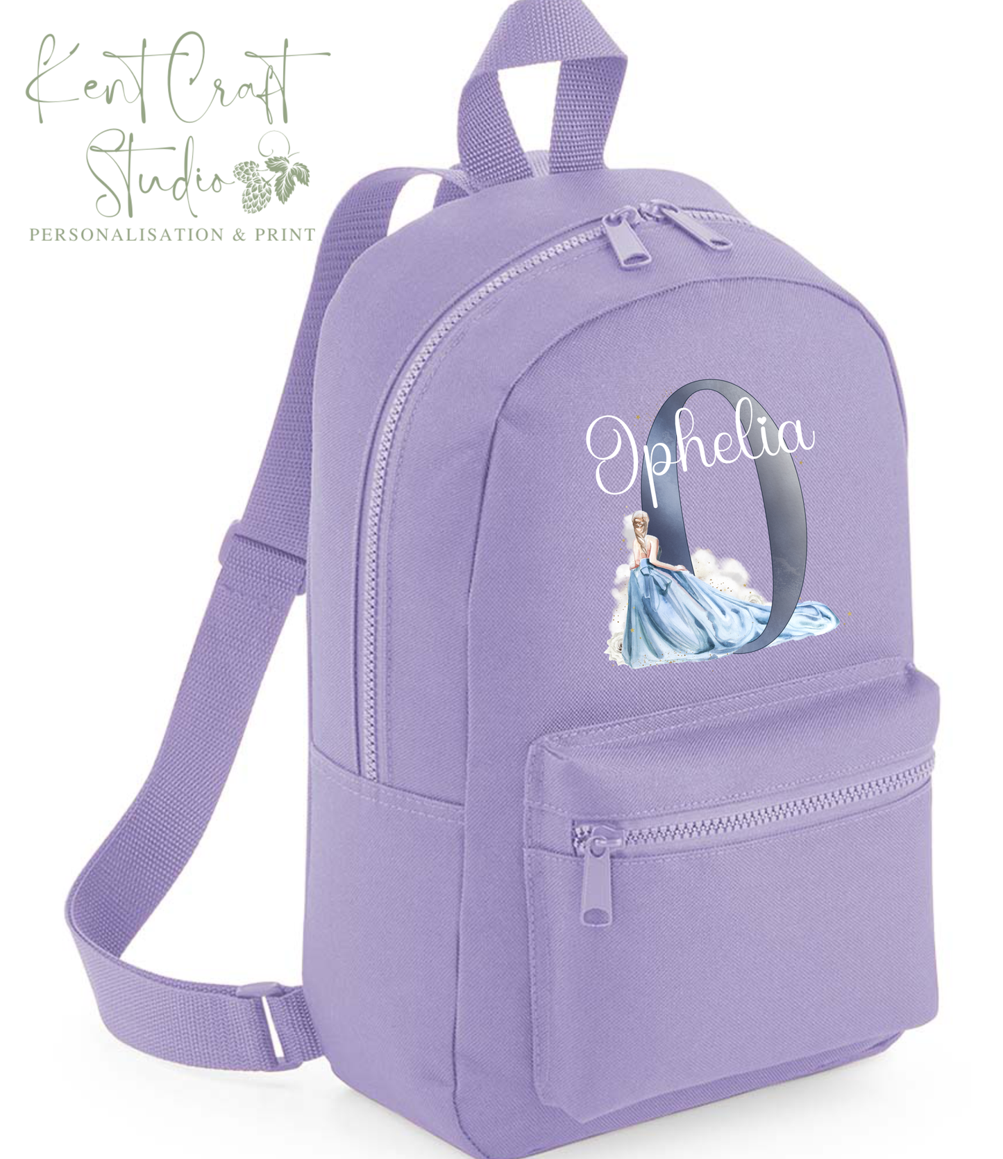 Personalised princess backpack, Kids school bag, Personalised rucksack, Back to school, Children's bags, Princess backpack