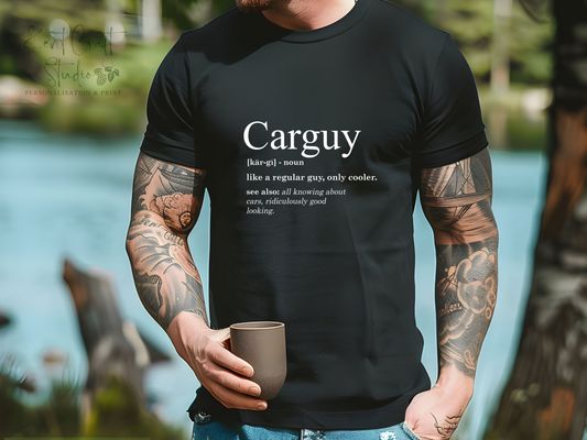 Humour car t-shirt gift, Carguy description t-shirt, Car fanatic t-shirt, Gift for him