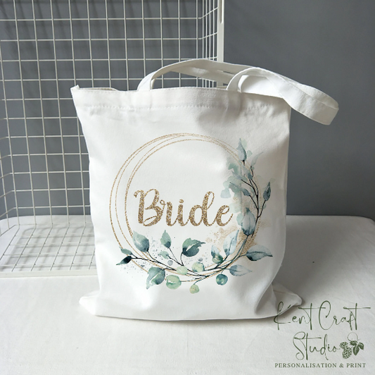 Bride to be tote bag, Hen party shopping tote, Personalised Bride bag