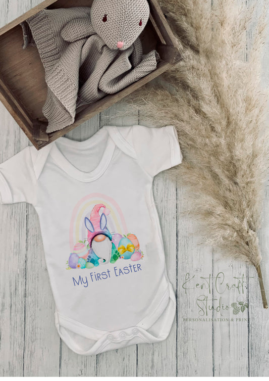 First Easter baby vest, Personalised Easter romper, Baby grow, First Easter gift