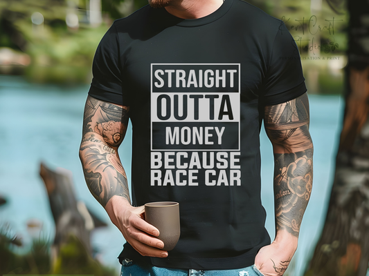 Humour car t-shirt gift, Because race car t-shirt, Car fanatic t-shirt, Gift for him